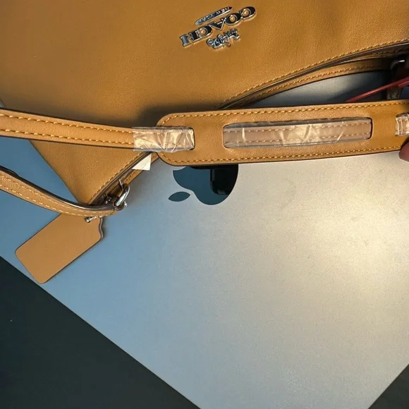 Coach Tan Leather Shoulder Bag - Picture 6 of 6